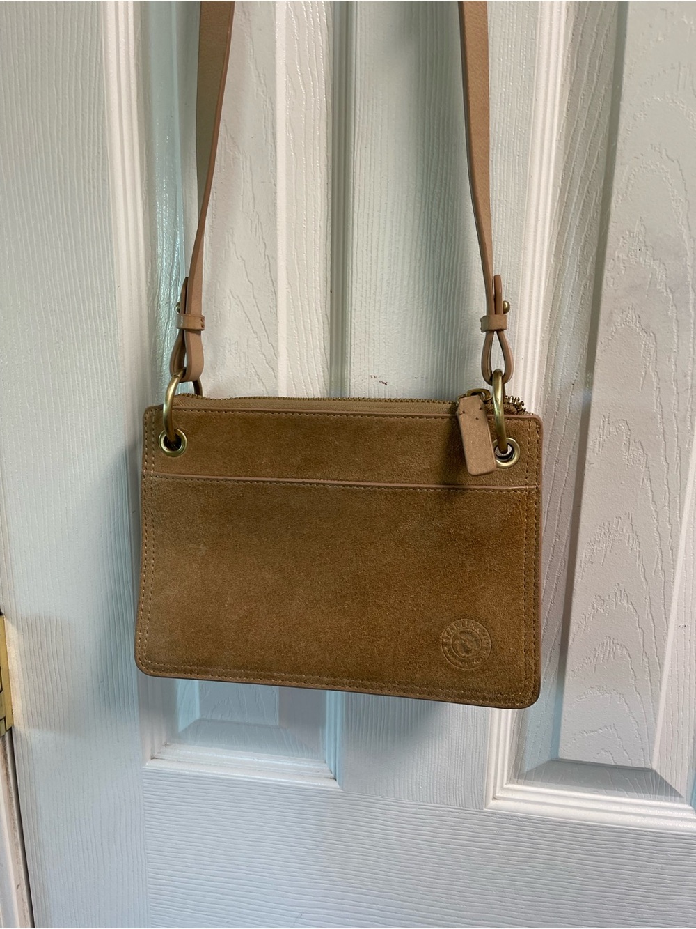 Spartina 449 Suede Crossbody Bag in Tan
